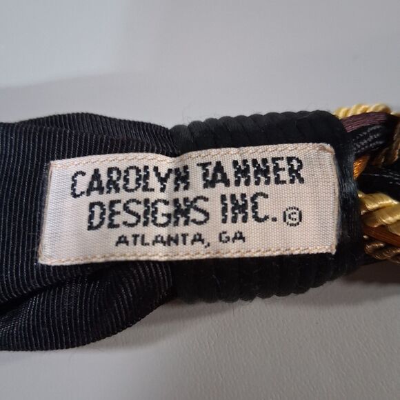 VTG 80s Carolyn Tanner Designs Braided Beaded Medallion Belt Atlanta Art Boho main image 4